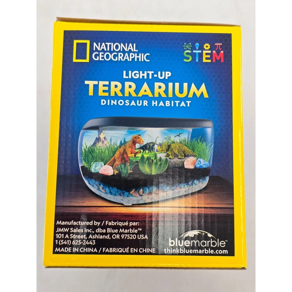 National Geographic Light-Up Terrarium Dinosaur Habitat Kids Science Kit - New